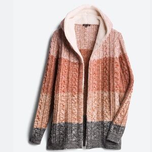 NWOT Lety & Me Helsa Sherpa Trim Cardigan